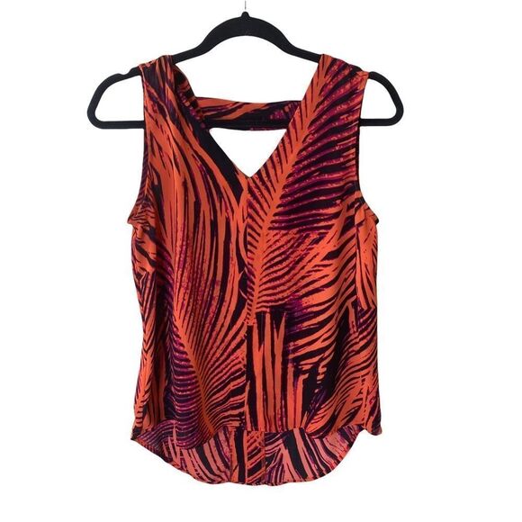 A.N.A Abstract Print Tank Blouse Sz S - Picture 1 of 7